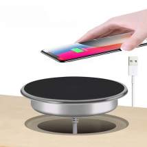 Desk Embeded Wireless Charger for iPhone 11 X Samsung S10 Xiaomi mi 9 Table Office 15W 10W 7.5W Qi Fast Pad Phone Charger 3.0