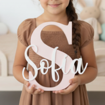 Letras Decorativas Personalizadas Para Bebé Con Nombre Inicial Para Decoración De Cumpleaños Bautizos Comuniones Mesa Dulce Candy Bar Baby Shower Colores Y Medidas a Elegir Para Colgar O De Pie