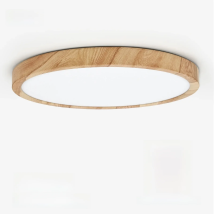LVL LED Ceiling Light Wood Grain & White 3 in 1 Lighting Colors Home Lighting Kitchen Bedroom Bathroom Round Flush Ceiling Lamp