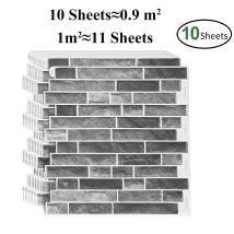 10 Blatt stark klebende Vinyl Tapete Premium Küche Backs plash Wandfliesen Aufkleber 12x12 Zoll Home Wand dekoration