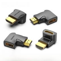 Vention HDMI Adapter 90 270 Degree Right Angle HDMI Male to HDMI Female Cable Converter for HDTV PS4 PS5 Laptop 4K HDMI Extender