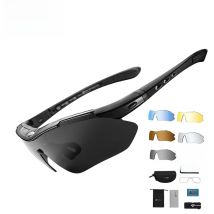 ROCKBROS 5 Lenses Polarized Cycling Glasses with Myopia Frame Men Sunglasses Road Bike Goggles Mountain Bicycle Eyewear Women