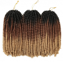 12 Inch Spring Twist Hair Afro Fluffy Synthetic Twist Braids Ombre Crochet Hair Extensions For Women Wholesale Hair Expo City