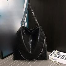 2021 Autumn Winter New Frosted Material Handbag Chain Woven Foldable Lady's Shoulder Bag Women Multi-funcation Bag