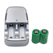 New 2 pcs. 15270 CR2 800mah rechargeable battery +3V CR2 charger, digital camera, made a special battery