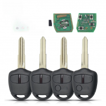 Dandkey 2/3 Button Remote Car Key ID46 Chip 433MHz For Mitsubishi L200 Shogun Pajero Triton Key Fob Control Auto Uncut Key Balde