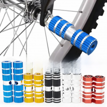 1 Pair of Bicycle Rear Seat Bazooka Pedal Shaft Pedal Nails Non-slip Aluminum Alloy Mountain Bike Bicycle Rear Pedal Accessories
