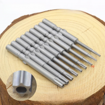 1Pc 801 T7-T25 60MM Torx Screwdriver Bit Set 5mm Round Shank Electric Screwdriver Bits Hand Tools