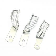 3pcs/set Dental Partial Impression Trays Stainless Steel Impression Tray Dental Impression Tray Dental Lab