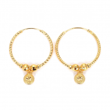 Ball Earrings for Women Girls Bead Round Ethiopian Africa Arabia Middle East Jewelry  Gift