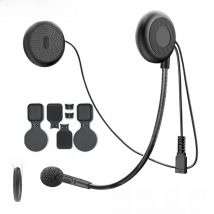 VR robot Motorcycle Bluetooth 5.0 Stereo Headset Moto Universal Helmet Headphones Wireless Handsfree Call with Holder Clip