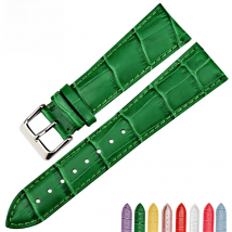 Good Quality Fashion Green Watch Strap Women Men 14mm 16mm 18mm 20mm 22 mm Genuine Leather Watch Band For Casio Watch Bracelet