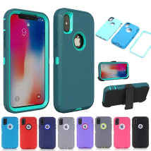 Armor Case For iPhone X XS Max XR 7 8 6S Plus Hybrid Shockproof Defender Case for iPhone 15 14 13 12 11 Pro Max Mini Phone Cover