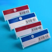 1PC Pin Id Employee Name Acrylic Card Holder Magnet Badge Tag Holder Safety Badge Fasteners Id Tag Clip Tag Holder Badge