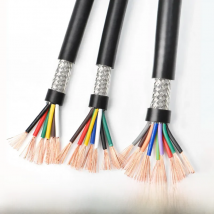 RVVP Shielded Cable 26/24/22/20/18/17AWG 2/3/4/5/6/7/8 Cores Shielded Control Signal Copper Wire Black Insulated PVC Audio Cable