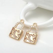 2021 New Designer 3 Types Lock Pendants Charms For DIY Necklace Bracelets Making Accessories Wholesale