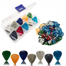 50 Pieces Celluloid Guitar Picks Mediator Thickness 0.46 /0.71/0.96/1.2 MM Electric Bass Pick Plectrum Guitar Accessories