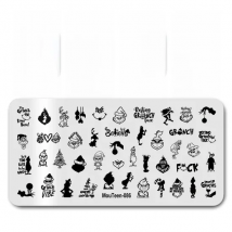 Nail Stamp MouTeen086 The Ghost Spirit Christmas Freak Nail Plates Stamp Manicure Set For Nail Art Stamping