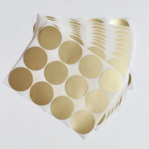 120pcs 50mm /2" Round Blank Silver Gold Company Stamp Seal Hademade Colours Label Sticker