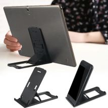 Phone Holder Tablet Holder Universal Portable Mini Desk Holder Black Stand Foldable