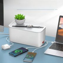 LDNIO EU Power Strip Management Box Network Filter Pop Socket 3 USB Multi Outlet Extension Cable 2M Surge protector Plug Adapter