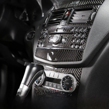 Car Central Control CD Panels Decor Sticker Cover Trim Frame Decorative Fit For Mercedes Benz W204 2007 2008 2009 2010