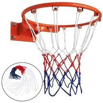 Standard Basketball Net Durable Nylon Thick Thread Three Color Universal Basketball Net Mesh Replacement