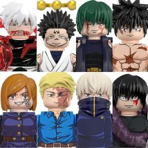 Jujutsu Kaisen Hot Anime Mini Acion Figures Satoru Gojo Model Classic Cartoon Building Blocks Itadori Yuji Dolls Bricks Toy Gift