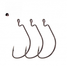 ESFISHING Offset Hook Carbon Steel Fishing Hooks Crank Big Bass Hook  Crank Barbed Hook for Soft Fishing Lure