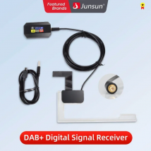 Junsun Autoradio DAB+ Adattatore Antenna Amplificata per Navigazione Stereo Accessori Auto Android Sintonizzatore Radio USB Ricevitore Trasmissione
