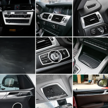 Accessories for BMW X3 X4 F25 F26 Car Inner Gearshift Air Conditioning CD Panel Door Armrest Cover Trim Decorative Car Stickers