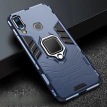 For Xiaomi Redmi 7 Case Armor PC Cover FInger Ring Holder Phone Case For Xiomi Redmi Note 7 Cover Shockproof Reinforced Bumper