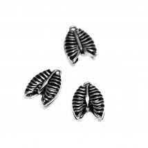 10pieces/lot Ribcage charm Antique Tibetan Silver Tone 3D Ri bcage charms pendants 25x21mm