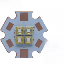 12V 10W 12W Epiled 3535 Ultra Violet UV 365nm 380nm 395nm 420nm 4Chips 3V 6V Led Lamp Light Source Part  20mm Copper PCB For DIY