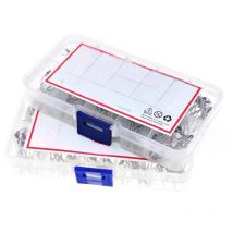 200Pcs 1W Zener Diode Assortment Box Kit 1N4728 1N4729 1N4730 1N4731 1N4732 1N4733 1N4734 1N4735 1N4736 1N4737