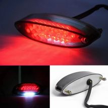 Motorcycle 28 LED Brake Stop Tail Light ATV Dual Sport Smoke License Plate For Honda For Harley