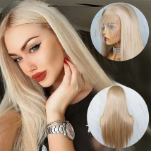 YYsoo Long 103 Color 13x6 Synthetic Lace Front Wig Silky Straight Futura Japan Heat Resistant Fiber Hair Blonde Wigs for Women