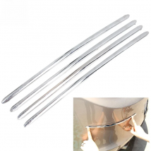 4Pcs Universal Car Bumper Corner Protector Lip Guard Chrome Auto Stickers Decals Automobiles Protector Exterior Parts Styling