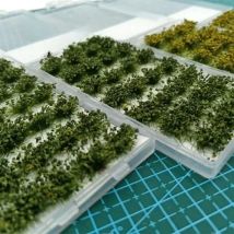 28 strains grass straw cocooning frame of military simulation model static field landscape building sand materials diy handmade