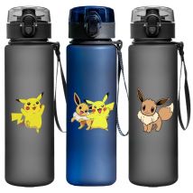 Pokemon Water Cup Anime Portable Children Pikachu Plastic Outdoor Sports Large Capacity Thermos Water Bottle Kids Birthday Gifts