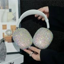 Luxurious Flash Diamond Protective Earphone Cases For Airpods Max Shockproof Cover Sleeve Headphone for Air Pods Max Accessories