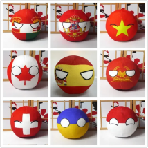 Polandball Countryball Plush Toys Anime Poland Netherlands Spain Roma Canada Switzerland Doll 20cm Cosplay for Gift