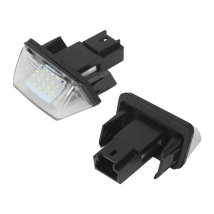 2pc LED License Number Plate Light For Citroen C3 C4 C5 Berlingo Saxo Xsara Picasso For Peugeot 206 207 306 307 308 5008