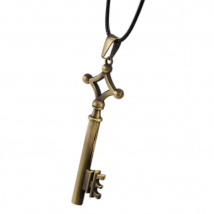 Eren Jaeger's Key Shape Necklace Pendants Vintage Shingeki no Kyojin Necklace Cosplay Accessories Figure Gift