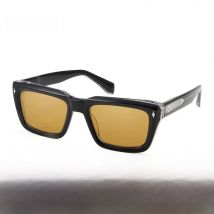 Brand Designer Black Crystal Mens Square Acetate Sunglasses Men Yellow Shades Trending Eyewear Vintage Sun Glasses Gafas De Sol