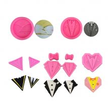 Kitchen Accessories Pearl Clothes Silicone Molds Fondant For Baking Pastry Cake Decorating Polymer Clay Resin Candy Supplies