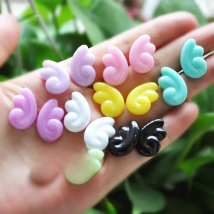 20Pcs Flatback Resin Wings Cabochons for DIY Making Jewelry Accessories
