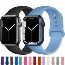 Silicone Band For Apple Watch straps 49mm 40mm 44 mm 45mm 46mm 42mm 41mm 38mm sports bracelet iWatch series 10 9 8 3 SE ultra 2
