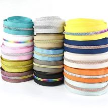 4-10Meters 5# Nylon Zippers Colorful Tooth Coil Zipper for Garment Bags Zip Tape Repair Kit DIY Clothes Tailor Sewing Accessory