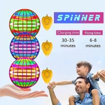 Multi-Color LED Intelligent Sensing Floating Ball UFO Shape Flying Ball for Teens and Adults during Holidays and Celebrations